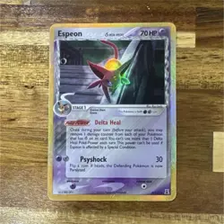 Espeon (Delta Species) 4/113 Holo Rare Stage 1 70 HP Psyshock Pokemon Card - Image 1