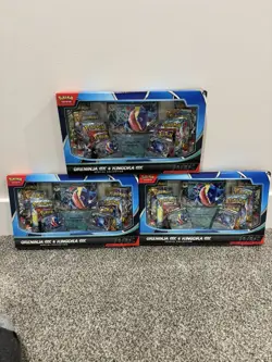 (3) Pokemon Trading Card Game Greninja ex and Kingdra ex Special Collection Box - Image 1