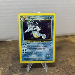 Pokemon Card - Kingdra - Holo - Unlimited (8/111) WOTC Neo Genesis NM - Image 1