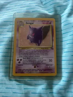 Pokemon TCG Gengar Fossil Holo Card 5/62 Unlimited Rare - Image 1