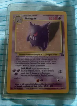 Pokemon TCG Gengar Fossil Holo Card 5/62 Unlimited Rare - Image 2
