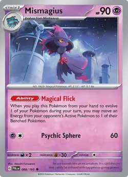 Mismagius SV02: Paldea Evolved 088/193 NM English Pokemon Card - Image 1
