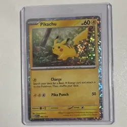 Pokemon Pikachu Holo Promo McDonald's 2024 002/015 60 HP Pokemon Card - Image 1