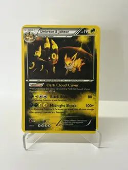 Umbreon & Jolteon HP190 Gold Metal Pokemon Card-Collectible Gift Display - Image 1