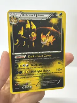 Umbreon & Jolteon HP190 Gold Metal Pokemon Card-Collectible Gift Display - Image 3