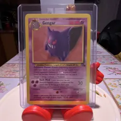 Pokemon Gengar Fossil Unlimited Rare 5/62 Regular Stage 2 English Vintage Card - Image 1