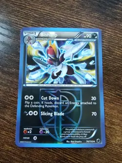 Team Plasma's Bisharp 74/116 Plasma Freeze Reverse Holo Pokemon Card - Image 1