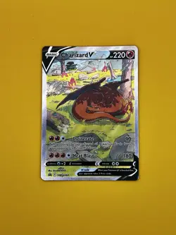 Pokemon TCG Charizard v SWSH260 Sword & Shield Promo Card Near Mint Condition - Image 1