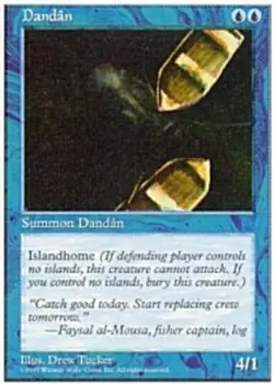 MTG magic cards 1x Dandan 5th Edition Light Play, English - Image 1