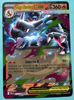 Mega Charizard X ex 013/094 NM/M Ultra Rare Phantasmal Flames Pokemon Card - Image 1