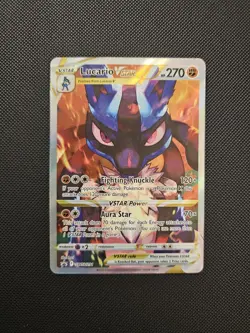 Pokemon TCG Lucario VSTAR SWSH291 Holo Black Star Promo Card Crown Zenith - Image 1