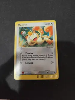 Pokemon TCG Meowth #013 WOTC Promo Holo Card Vintage 2003 Nintendo MP-WP - Image 1