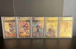 BGS 10 Bardock Fasha Dragon Ball Z Japanese Holo SR Bandai Graded Card Lot Rare - Image 1