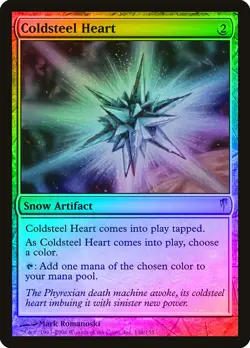 Coldsteel Heart FOIL Coldsnap HEAVILY PLD Artifact Uncommon MAGIC CARD ABUGames - Image 1