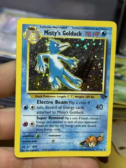 Misty's Golduck 12/132 Gym Tentacruel 10/132 Holo Vintage Pokemon Card Lot WOTC - Image 3