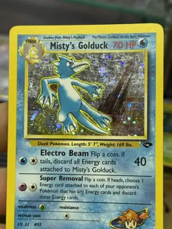 Misty's Golduck 12/132 Gym Tentacruel 10/132 Holo Vintage Pokemon Card Lot WOTC - Image 5