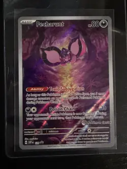 Pecharunt 129 Sv: Scarlet & Violet Pokemon Center Stamped Promo Card Holo - Image 1
