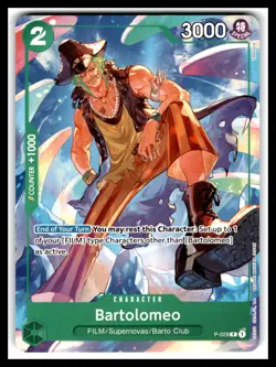One Piece Promotion Cards #P-029 Bartolomeo (Event Pack Vol. 1) - Image 1