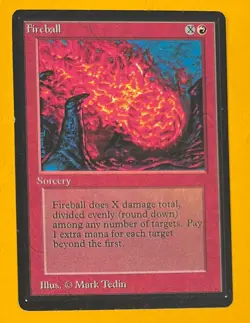 MTG FIREBALL Beta (OldManMTG 007-727) - Image 1