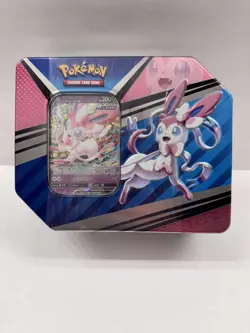Pokemon V Heroes Sylveon Tin Set (5 Booster Packs & Foil Card) - Image 1