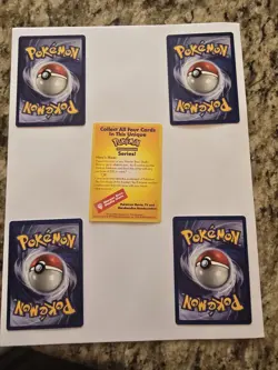 Set of 4 dif Black Star Promo WB Movie Pokemon Cards Pikachu, Dragonite, Mewtwo - Image 2