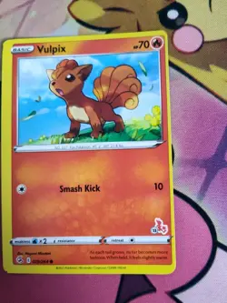 Vulpix 029/264 Fusion Strike Cinderace Stamped Misprint Error Pokemon Card! - Image 4
