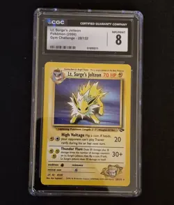 Graded Pokemon Lot of 3 TCG Cards 3 CGC- Jolteon GX Lt. Sur. Jolteon- Bl. Ponyta - Image 5