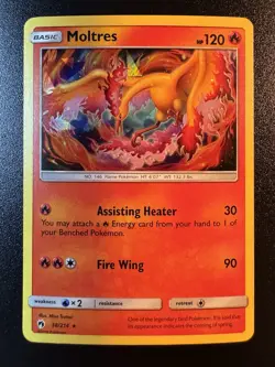 Moltres - 38/214 - Cracked Ice Holo Rare Deck Exclusives Pokemon Card - NM - Image 1