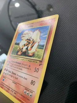 Pokemon TCG Arcanine Base Set 2 Unlimited Vintage Card 33/130 Ken Sugimori - Image 2