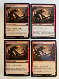 4x Mtg Dominaria Remastered Skirk Prospector NM/M Magic The Gathering - Image 1
