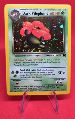 Dark Vileplume - Holo Rare - Team Rocket 13/82 Vintage Pokemon Card NM / LP - Image 2