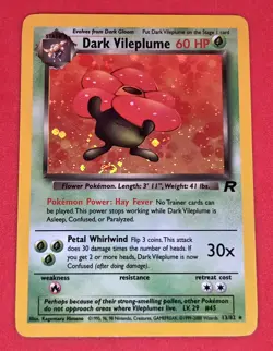 Dark Vileplume - Holo Rare - Team Rocket 13/82 Vintage Pokemon Card NM / LP - Image 4