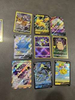 Pokemon TCG Holo Card Lot 9 Cards Pikachu, Eevee, Ditto, Alakazam, Inteleon - Image 1