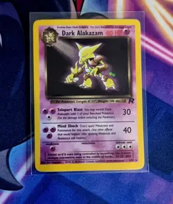 Pokemon Dark Alakazam TCG Team Rocket Holo Card 1/82 - Image 1