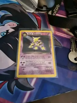 Pokemon Dark Alakazam TCG Team Rocket Holo Card 1/82 - Image 2