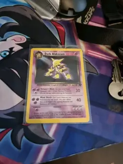 Pokemon Dark Alakazam TCG Team Rocket Holo Card 1/82 - Image 3