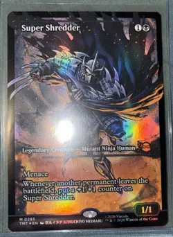 Super Shredder (Showcase) FOIL MTG Teenage Mutant Ninja Turtles M 285 Near Mint - Image 1