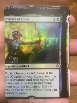 Vivien’s Arkbow MTG War of the Spark NFC Miscut/Misprint Foil - Image 1