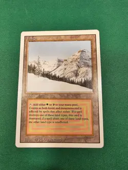 Magic the Gathering MTG Revised Taiga - Image 1