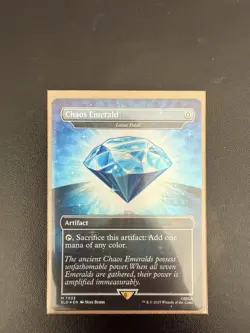 Chaos Emerald (7036) Blue Foil - Lotus Petal - Sonic Secret Lair - Magic MTG - Image 1