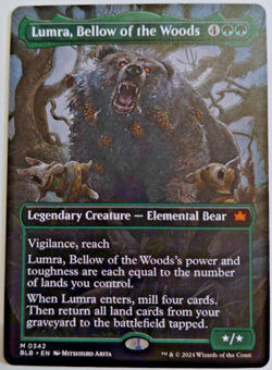 Lumra, Bellow of the Woods (Borderless) (0342) Bloomburrow - Near Mint - Image 1