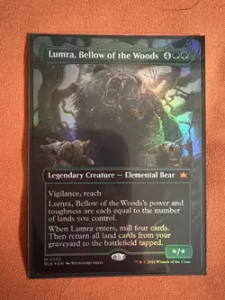Lumra, Bellow of the Woods (Borderless) (0342) Bloomburrow Foil - Image 2