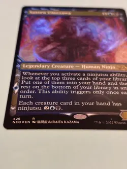 1x Satoru Umezawa (Showcase) (Foil Etched) Kamigawa: Neon Dynasty Foil 426 - Image 3