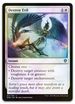 Destroy Evil #17 (Foil) (NM) Dominaria United DMU Magic MTG - Image 1