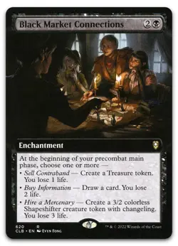 Black Market Connections (Extended Art) #620 (NM) Baldur's Gate CLB Magic MTG - Image 1