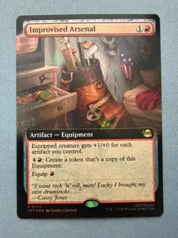 Improvised Arsenal (Extended Art FOIL) NM - Teenage Mutant Ninja Turtles MTG 270 - Image 1