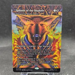 Splinter of the Shawdows Foil Borderless TMNT MTG Source Material PZA - Image 1