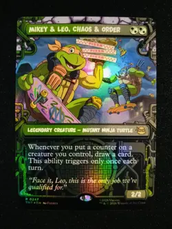 MTG Mikey & Leo, Chaos & Order Showcase Foil 0247 TMNT TMT NM - Image 1