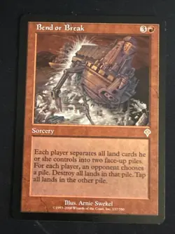 1x Bend or Break (137) Invasion LP MTG Magic the Gathering x1 MKE - Image 1