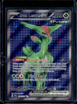 2024 Pokemon Temporal Forces Iron Leaves ex #186/162 - Image 1